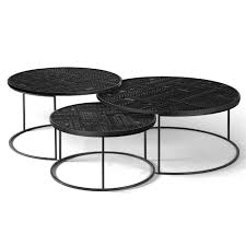 Lanett round coffee table *2 sizes. Ancestors Tabwa Round Nesting Coffee Table Set Of 3 Rouse Home