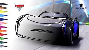 Free coloring pages for kids to print and color cars 3. Cars 3 Jackson Storm Coloring Pages For Children Color Kids Tv Youtube
