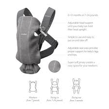 BabyBjörn Baby Carrier Mini - Black Cotton (2018) | Babylist ...