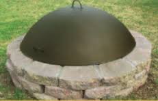 The dome fire pit cover features welded top and side stainless steel handles for easy fire pit management. 42 Fire Pit Dome Cover And Other Metal Fire Pit Covers