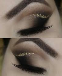 Amazing Eye Makeup Looks Gold Glitter Crease Makeup Eye Makeup Beautiful Eye Makeup