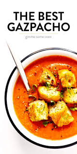 Authentic Gazpacho Recipe Gimme Some Oven Recipe Gazpacho Recipe Authentic Gazpacho Recipe Authentic Spanish Recipes
