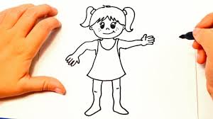 You might also enjoy our drawing tutorials for drawing the face and for drawing figures in correct proportions. How To Draw A Girl For Kids Girl Easy Draw Tutorial Youtube