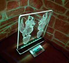 Led Night 3d Night Light Bedroom Decor Desk Lamp Led Light Etsy 3d Night Light Unique Night Lights Unusual Lamps