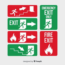 Emergency exit sign free vectors graphic art free download for commercial use (found 10,676 files) ai, eps, crd, svg format. Fire Exit Images Free Vectors Stock Photos Psd