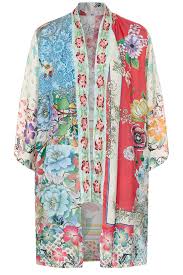 Seeing people wear kimono at a tea ceremony. Patterned Silk Kimono Kukui Johnny Was Myclassico Com