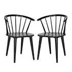 AMH8512A-SET2 Blanchard Curved Spindle Side Chair 2 pk Safavieh