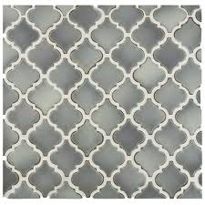 Merola Tile Hudson Tangier Grey Eye 12 3 8 In X 12 1 2 In X 5 Mm Porcelain Mosaic Tile Porcelain Mosaic Tile Porcelain Mosaic Mosaic Flooring