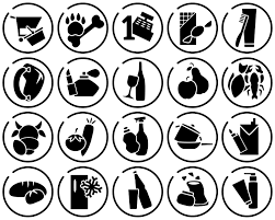 zeichensysteme piktogramme fur einen einkaufsmarkt zeichensystem piktogramm zeichen