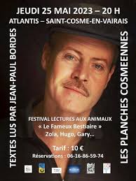 SOIRÉE LECTURE PAR JEAN-PAUL BORDES (Saint-Cosme-en-Vairais)