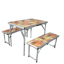 Compact Folding Table Deck Chair With Table Coleman Pack Away Outdoor Picnic Set For 4 Folding Table Deck Chairs Table
