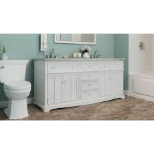 Home Decorators Collection Fremont 72 In W X 22 In D Double Bath Vanity In White With Granite Vanity Top In Grey 2943900410 The Home Depot Granite Vanity Tops Vanity Top Vanity