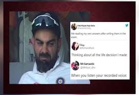 Baba ka dhaba's kanta prasad & his wife badami devi get free cataract treatment after viral video which received immense love from bollywood as well! Kohli S Disgusted Face Pic From Dressing Room Goes Viral Fans Turn It Into Memes