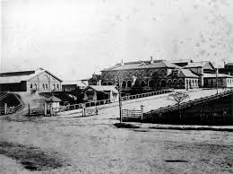 Roma Street Railway Station In Brisbane Queensland In 1882 View Of Roma St Looking Towards The Railway Buildings Constr Brisbane Queensland Australia Brisbane