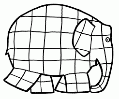 Cuentame Un Cuento Elmer Elephant Coloring Page Elmer The Elephants Elephant Template