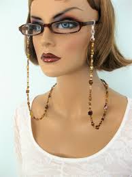 Brown Eyeglass Chain