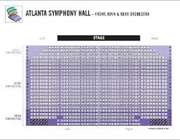 Atlanta Symphony Hall Seating Chart Awesome Atlanta Symphony
