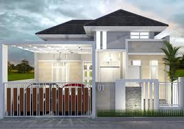 Pagar rumah kayu minimalis horizontal. Model Tampak Depan Rumah Minimalis Sederhana Rumah Minimalis