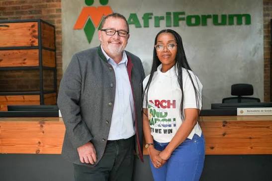 Picture of The Year ❤️❤️ Kallie Kriel of Afriforum and Jacinta Ngobese-Zuma