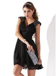 A Line Princess V Neck Short Mini Chiffon Cocktail Dress With Ruffle Beading Sequins Cheap Cocktail Dresses Cheap Formal Dresses Chiffon Cocktail Dress