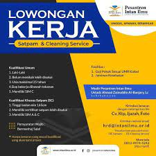 Yayasan pendidikan sari bumi merupakan yayasan yang menaungi sekolah islam terpadu al madani yang beralamat di jalan raya sindangagung purwasari blok. Lowongan Kerja Satpam Dan Cleaning Service Atmago