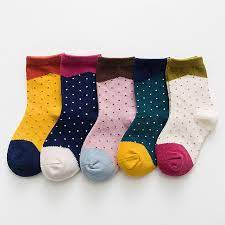 Daily Deals For Moms Patpat Fun Socks For Kids Polka Dot Socks Winter Kids