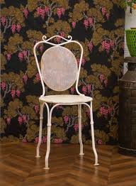 Chaises Jardin Fer Forge Anciennes Vintage Retro Annees 1920 Blanche Ouvragee Fer Forge Chaise En Fer Chaise De Jardin
