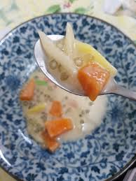 200 gram ubi ungu kukus, haluskan 2. Nanyfadhly Resepi Bubur Chi Chi Cha Cha