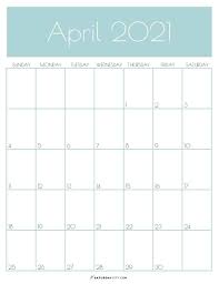 April calendar 2021 printable template. 25 Best Free Printable April 2021 Calendars Onedesblog