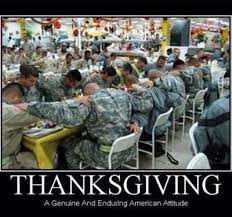 It's a time of sharing food, cuddling close to loved ones, and laughing loudly and breathily over a plate heaped with root vegetables and roasted meats. Thanksgiving Troops Thanksgiving Pictures Happy Thanksgiving Happy Turkey Day