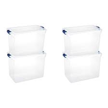 Tough storage bin in black with wheels (18124) model# 206203. Homz Heavy Duty 112 Qt Plastic Storage Tote Set Wayfair