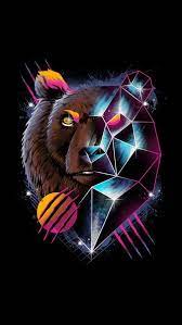 Wild Bear Art Iphone Wallpaper Free Getintopik Bear Art Airbrush Art Art Wallpaper