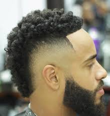 It is a really perfect hairstyle for every black girl who wants to be different and creative, but does not want to spend hours in front of the mirror. Mohawk Haircuts For Curly Hair Men Novocom Top