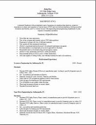 Resume formats for every stream namely computer science, it, electrical, electronics, mechanical, bca, mca, bsc and more with high impact content. Machinist Resume Occupational Examples Samples Free Edit With Word