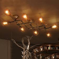 Industrial Ceiling Chandelier Lighting Vintage Steampunk Pendant Lamp Fixture Ebay