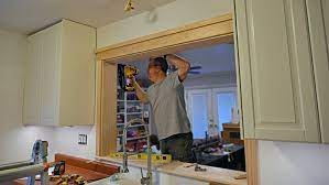 Kitchen pass through windows ✅. Craftsman Style Trim For A Window Opening Az Diy Guy