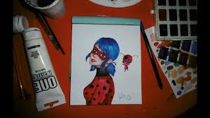 Buburuza este gandacul cu elitrele (aripile) bombate, de culoare rosie aprinsa si cu puncte negre. Buburuza Miraculous Buburuza Si Motan Noir Speed Painting Youtube