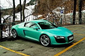Turquoise Audi R8 In Swiss Alps Audi Turquoise Car Audi R8