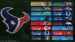 Includes regular season games and tv listings. Houston Texans Football Schedule Thermocouplewire Co In