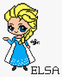 Vous êtes au bon endroit : Perler Bead Elsa Png Download Pixel Art Disney Elsa Transparent Png Kindpng