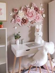 57 Ideas Diy Decorao Flowers Girl Rooms Nursery Wall Decor Nursery Wall Decor Girl Paper Flower Decor