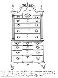 Chest On Chest C 1765 Massachusetts Baroque Furniture Chippendale Design Period Furniture