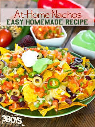 Easy At Home Nachos Homemade Recipe Recipe Nachos Recipe Mexican Food Recipes Easy Homemade Recipes