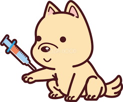 犬が病院へ行き採血をしてもらう無料イラスト71442 | 素材Good