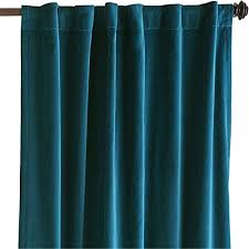 Velvet + blackout liner 100% blackout ready made: Vintage Cotton Velvet Curtains 90 W By 108 L Drop Length Velvet Drapes Fully Lined Panels Thick And Heavy Weight Non Pleated Curtains 100 Cotton Velvet Curtains By Indiaz Trends Teal Buy