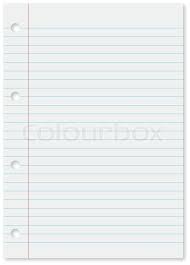 Unregelmäßige weiße linien in den blättern. Weisses Blatt Liniertes Papier Mit Stock Vektor Colourbox