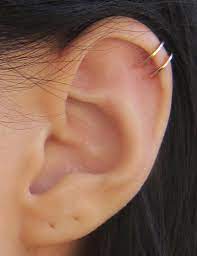 Rose Gold Filled Two Ring Ear Cuff In 2021 Ear Cuff Ear Piercings Ear Piercings Cartilage