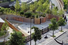 Jardin Serge Gainsbourg Paris New Urban Park Bridges A Highway To Unite Two Communities Landscape Architecture Design Urban Park Modern Landscaping