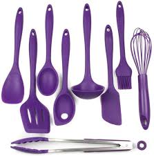 Chef Craft 9 Piece Silicone Kitchen Utensil Set Kuche Lila Kuchenutensilien Kuchen Utensilien