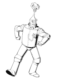 4 kindergarten crafts for the wizard of oz: Wizard Of Oz Coloring Pages Tin Man Coloring4free Coloring4free Com
